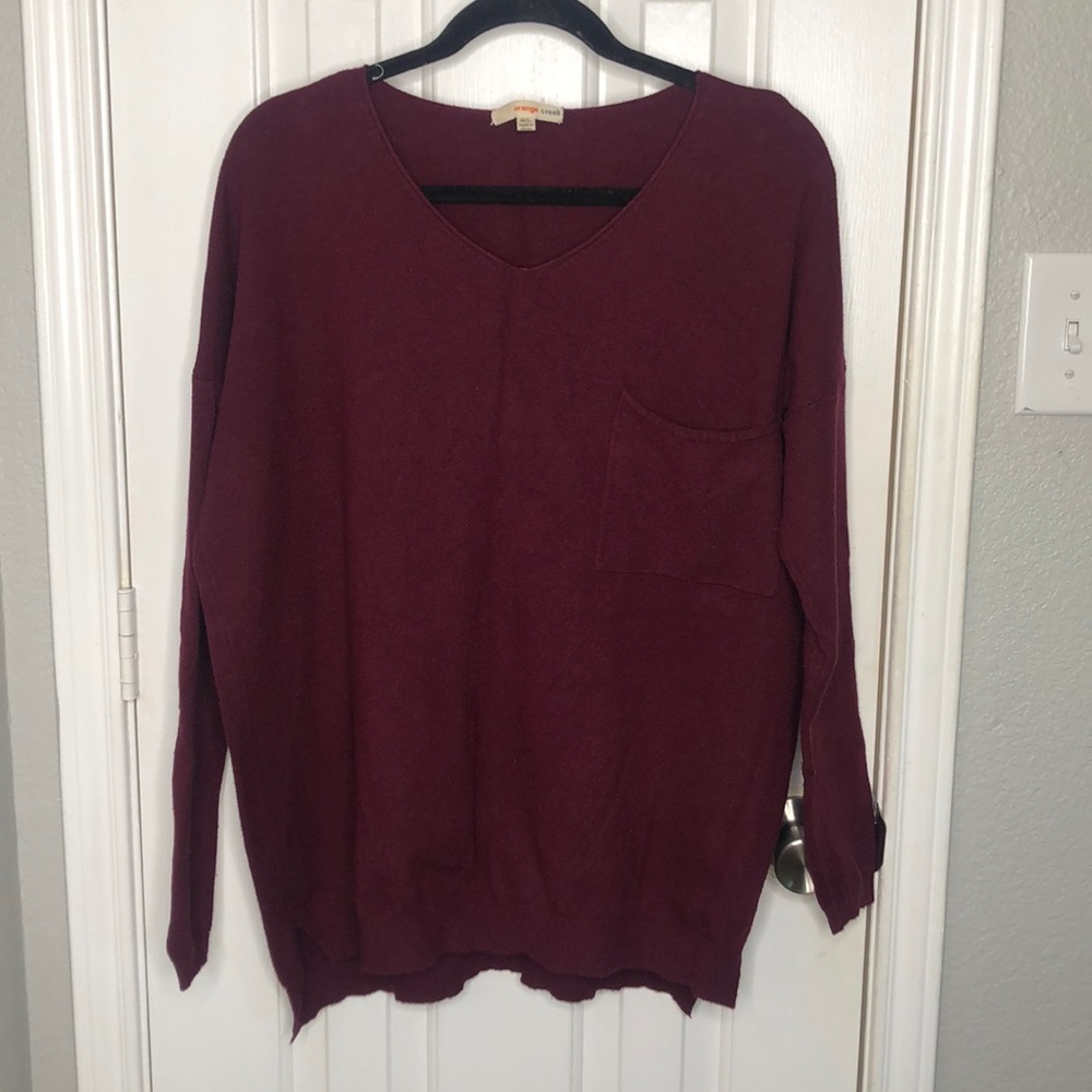 Maroon sweater